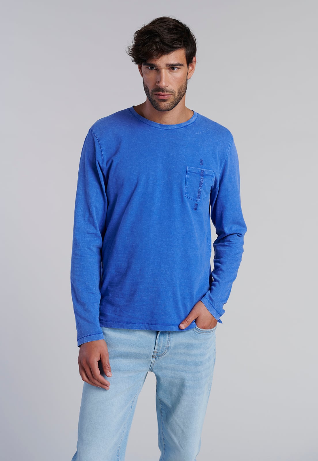POLERA ML PROCESO FRESNO BLUE - 1