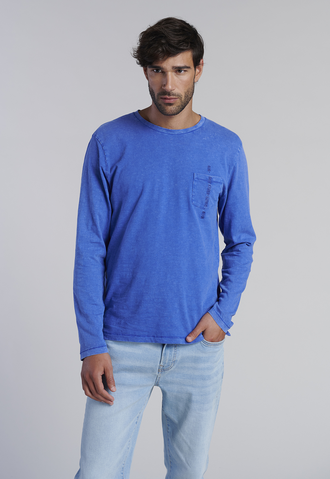 POLERA ML PROCESO FRESNO BLUE - 1
