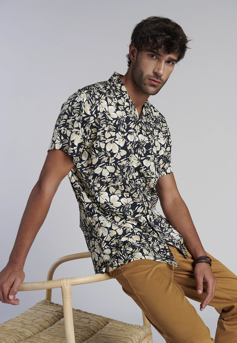 CAMISA ESTAMPADA IRVING FJ BLACK - 5