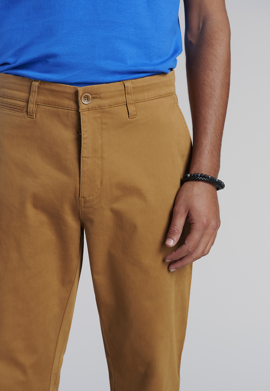 PANTALÓN ALGODÓN HOMBRE FEROUCH CAMEL 206001Y0053 TWILL REGULAR L/33 - 3