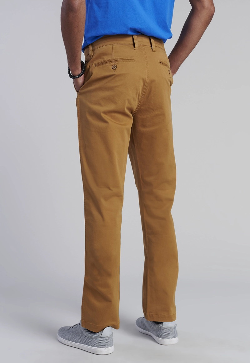 PANTALÓN ALGODÓN HOMBRE FEROUCH CAMEL 206001Y0053 TWILL REGULAR L/33 - 4