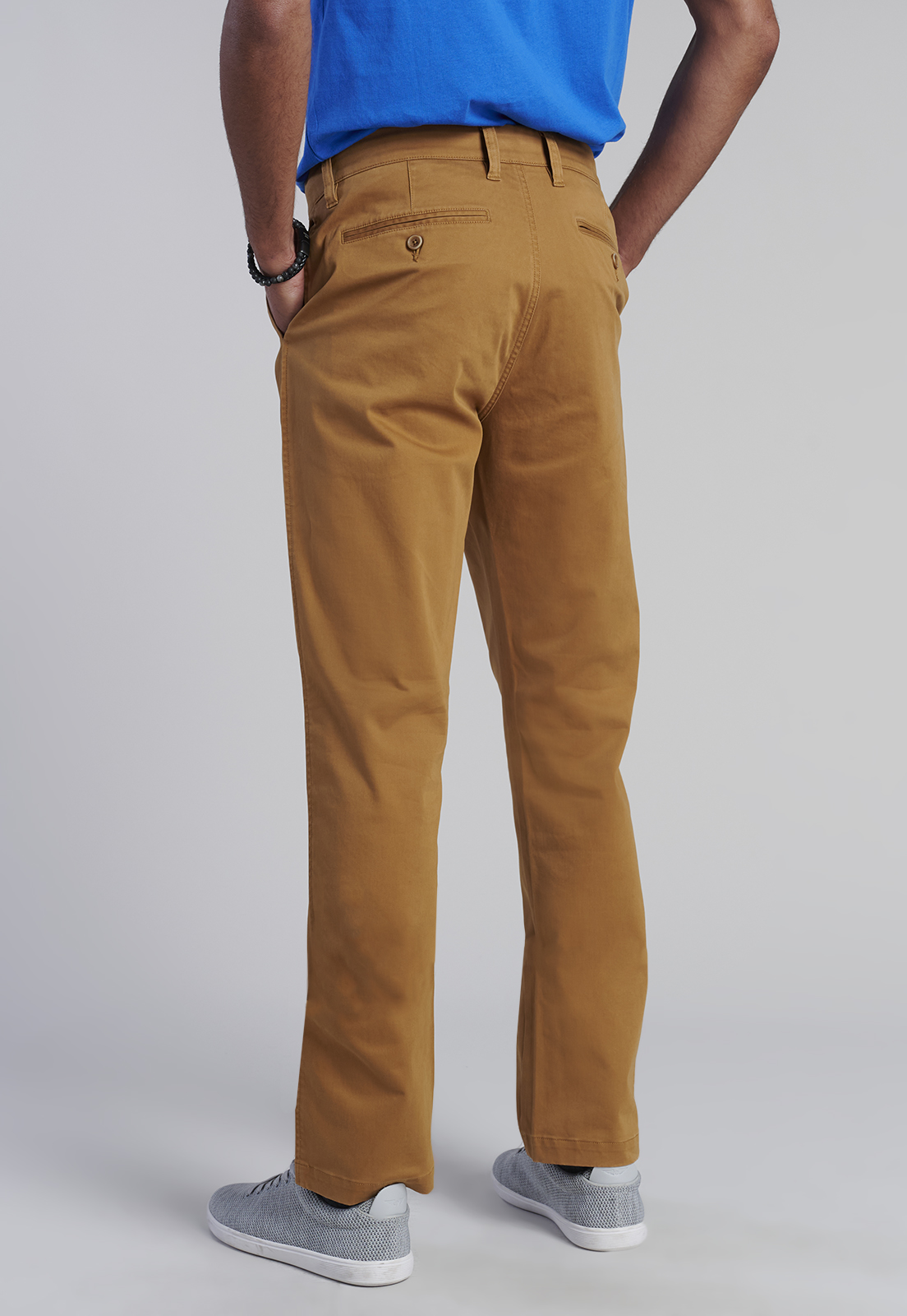 PANTALÓN ALGODÓN HOMBRE FEROUCH CAMEL 206001Y0053 TWILL REGULAR L/33 - 4