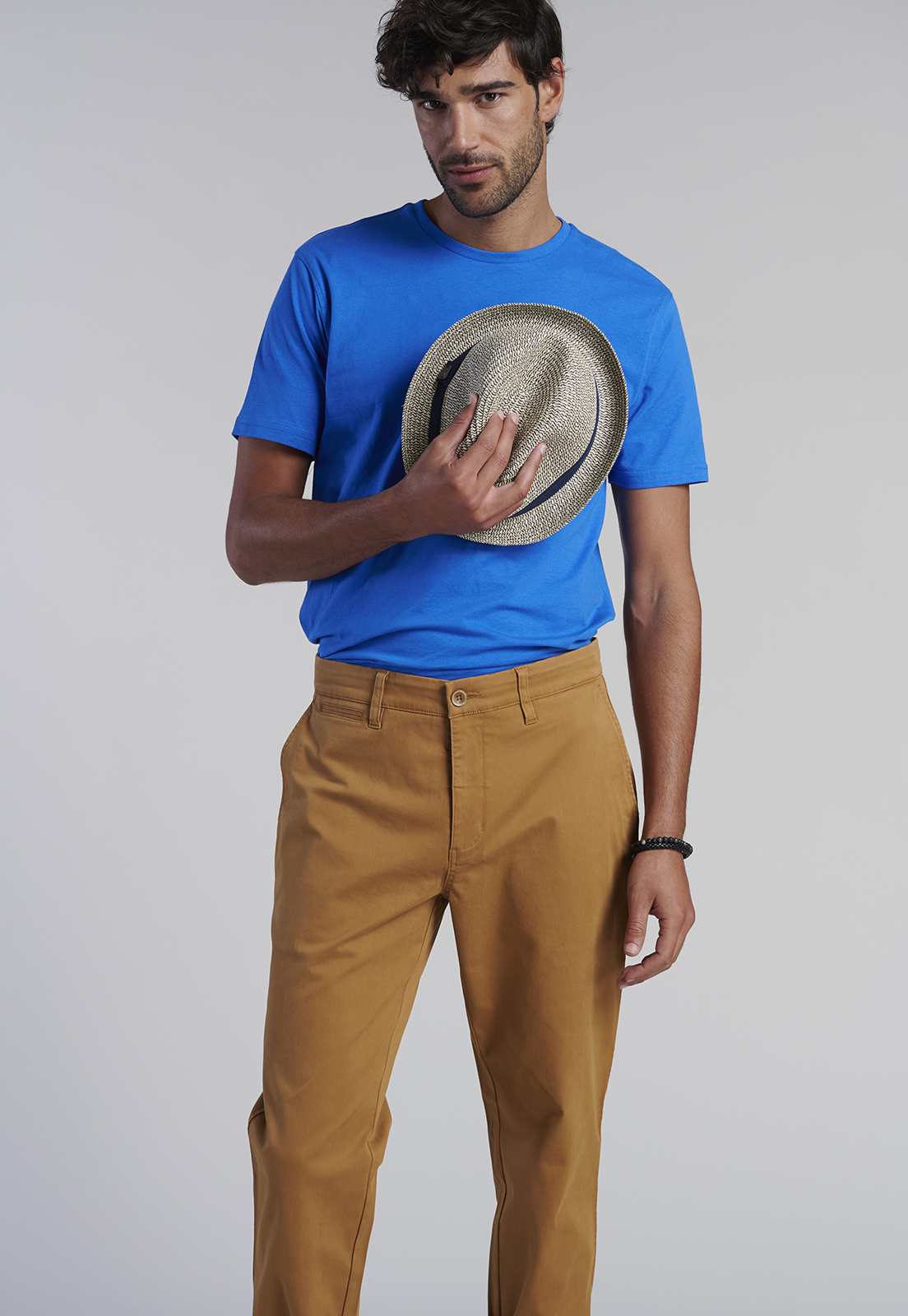 PANTALÓN ALGODÓN HOMBRE FEROUCH CAMEL 206001Y0053 TWILL REGULAR L/33 - 5