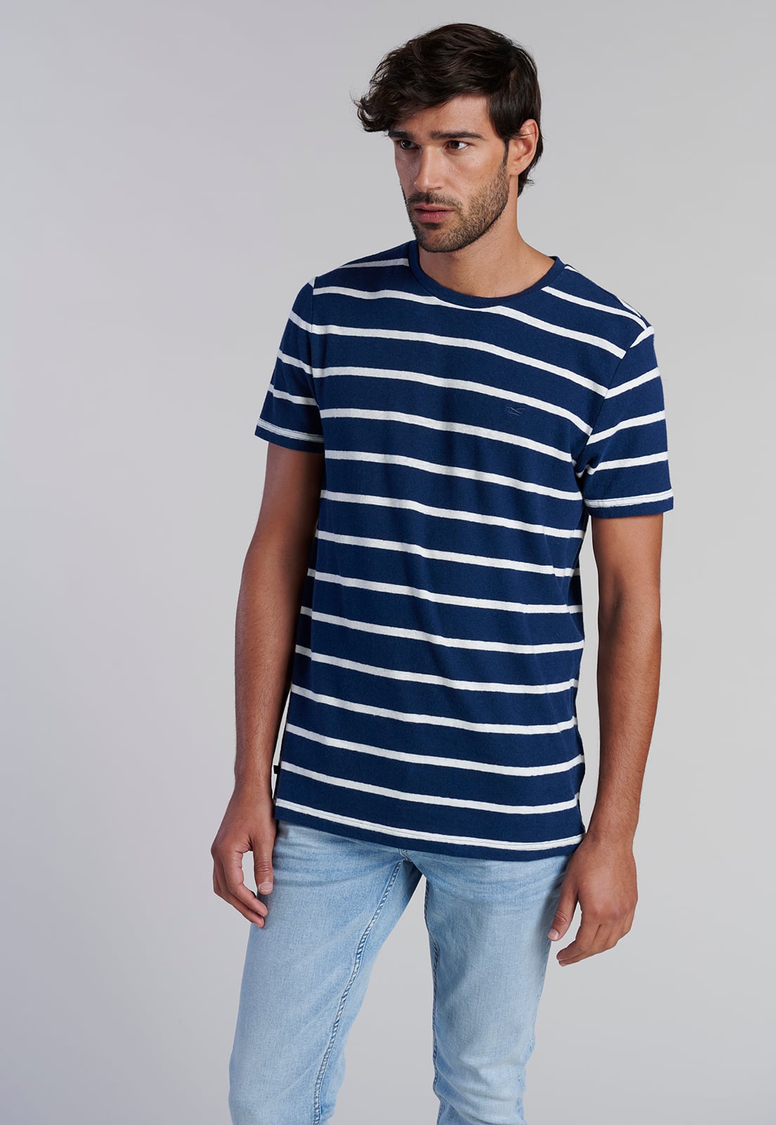 POLERAS RAYAS PASADENA NAVY - 1