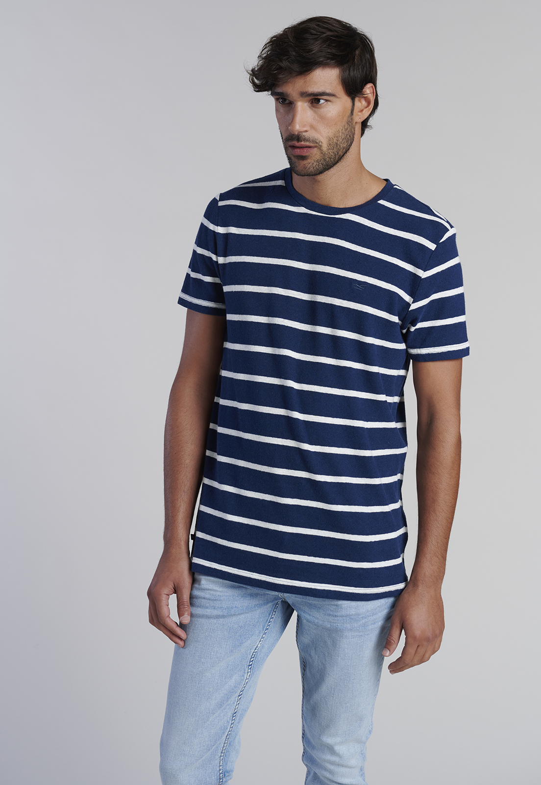 POLERAS RAYAS PASADENA NAVY - 1