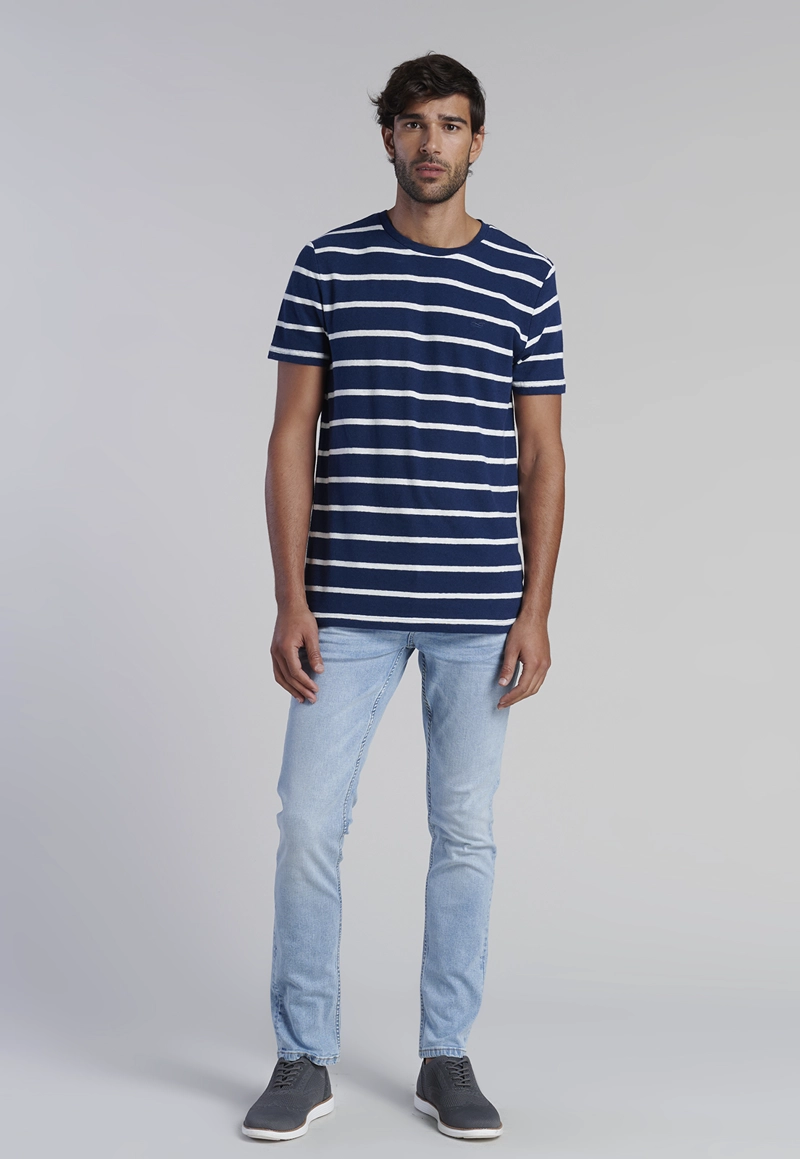 POLERAS RAYAS PASADENA NAVY - 2