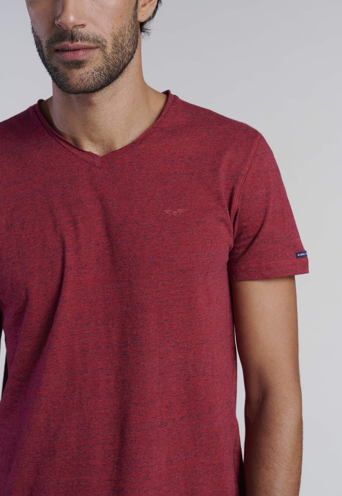POLERA V NECK ALASKA BURGUNDY - 3