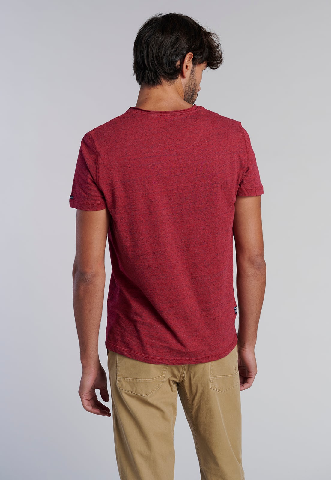 POLERA V NECK ALASKA BURGUNDY - 4