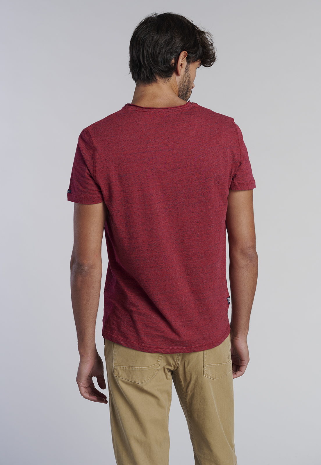 POLERA V NECK ALASKA BURGUNDY - 4