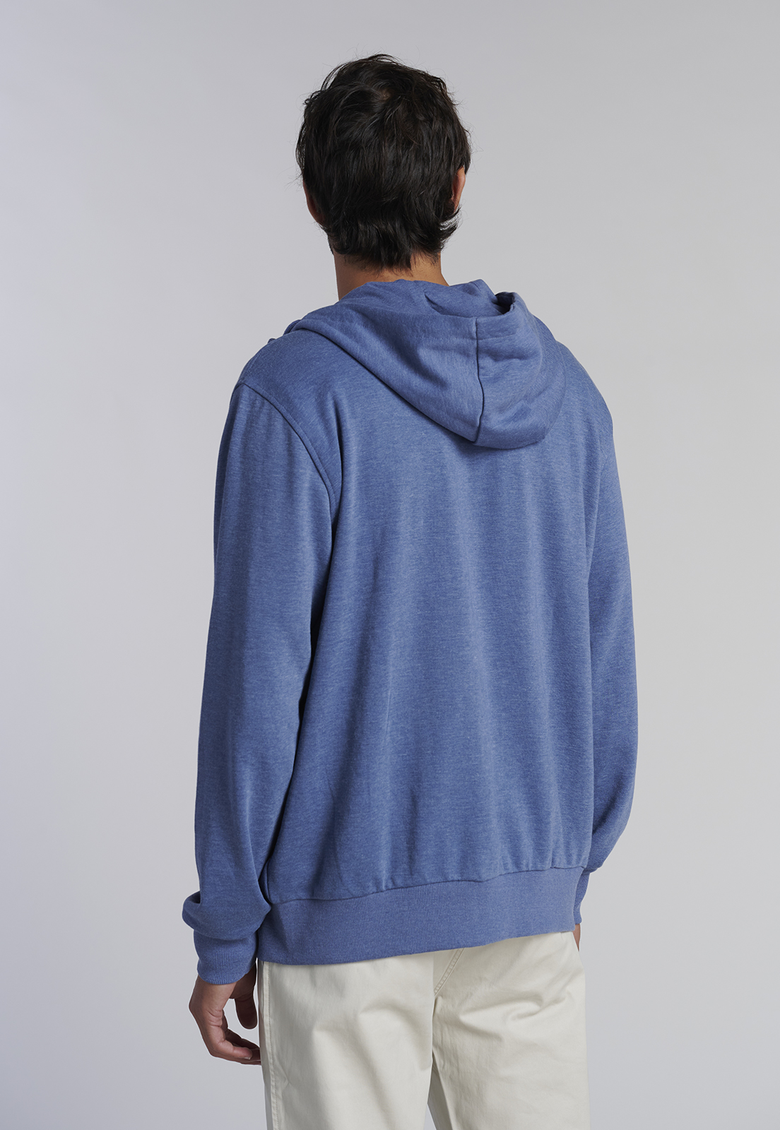POLERON BASICO MASSACHUSSETS LT BLUE MELANGE - 4
