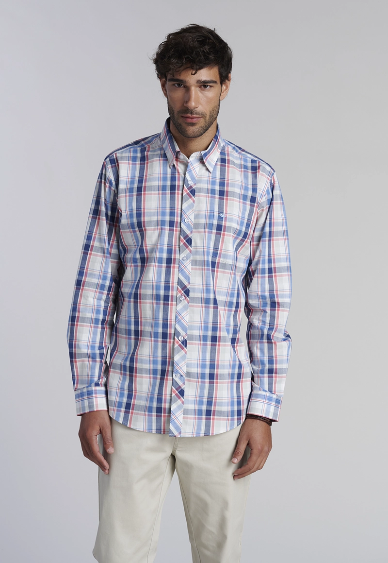 CAMISA CHECK ORLANDO F CORAL - 1