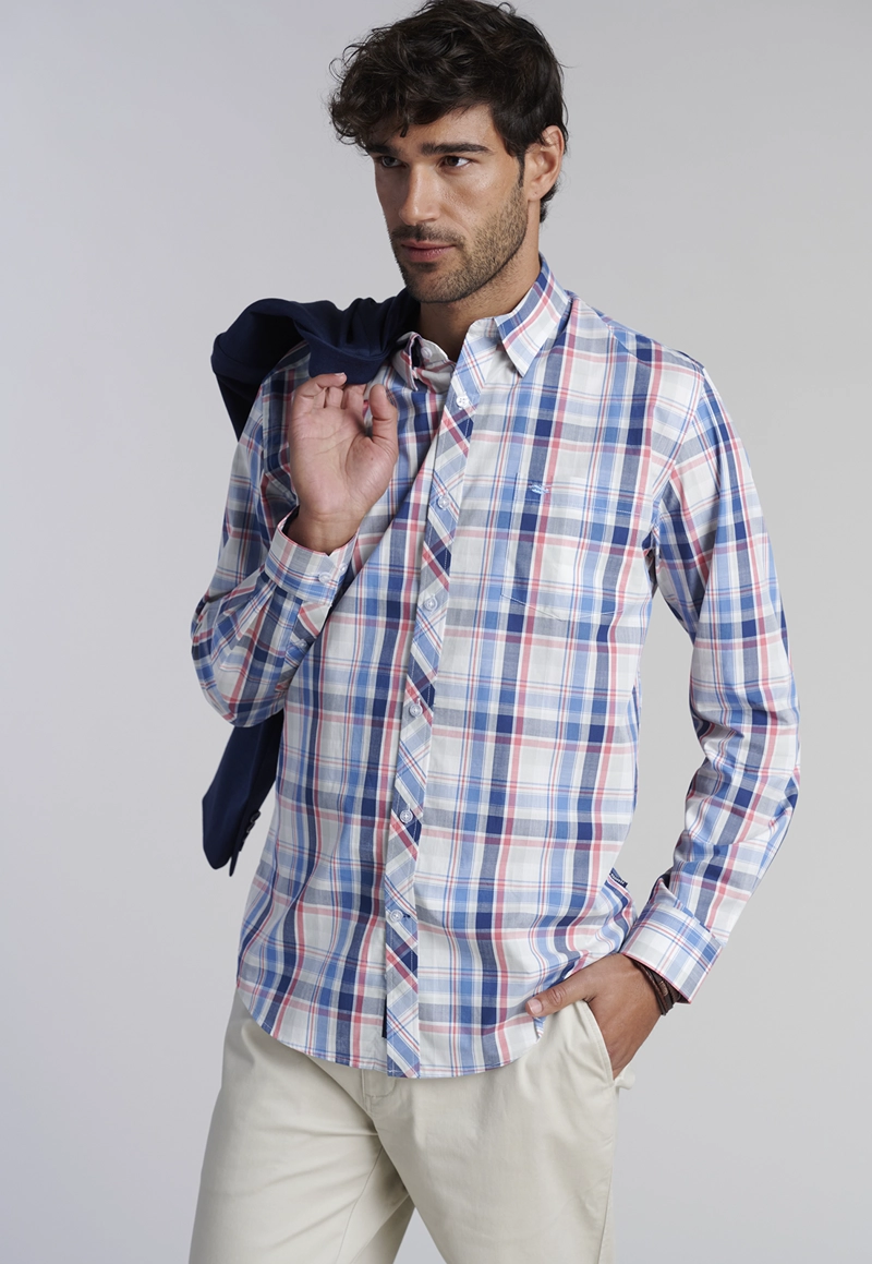 CAMISA CHECK ORLANDO F CORAL - 5