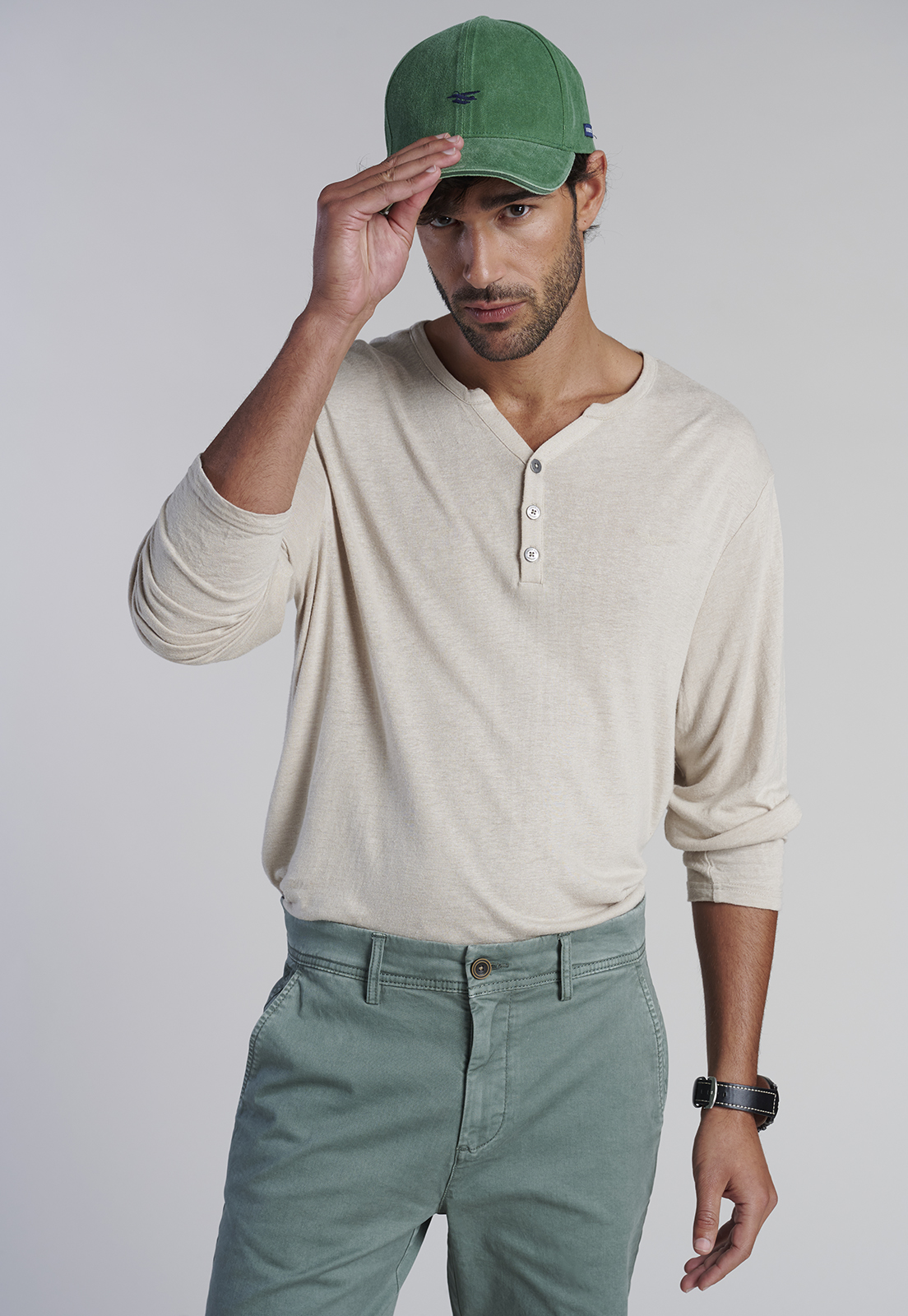 BERMUDA ALGODÓN HOMBRE FEROUCH GREEN 251305Y0048 NEWPORT F - 5