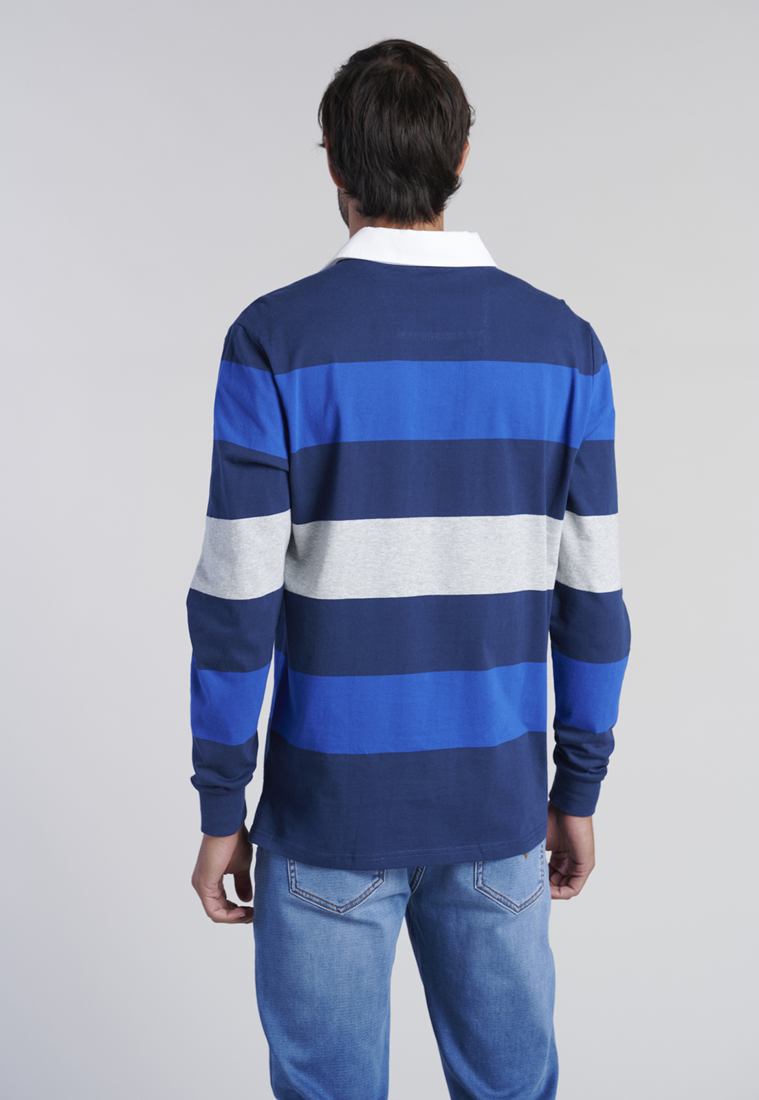 POLERA RUGBY RAYAS NEWARK NAVY - 4