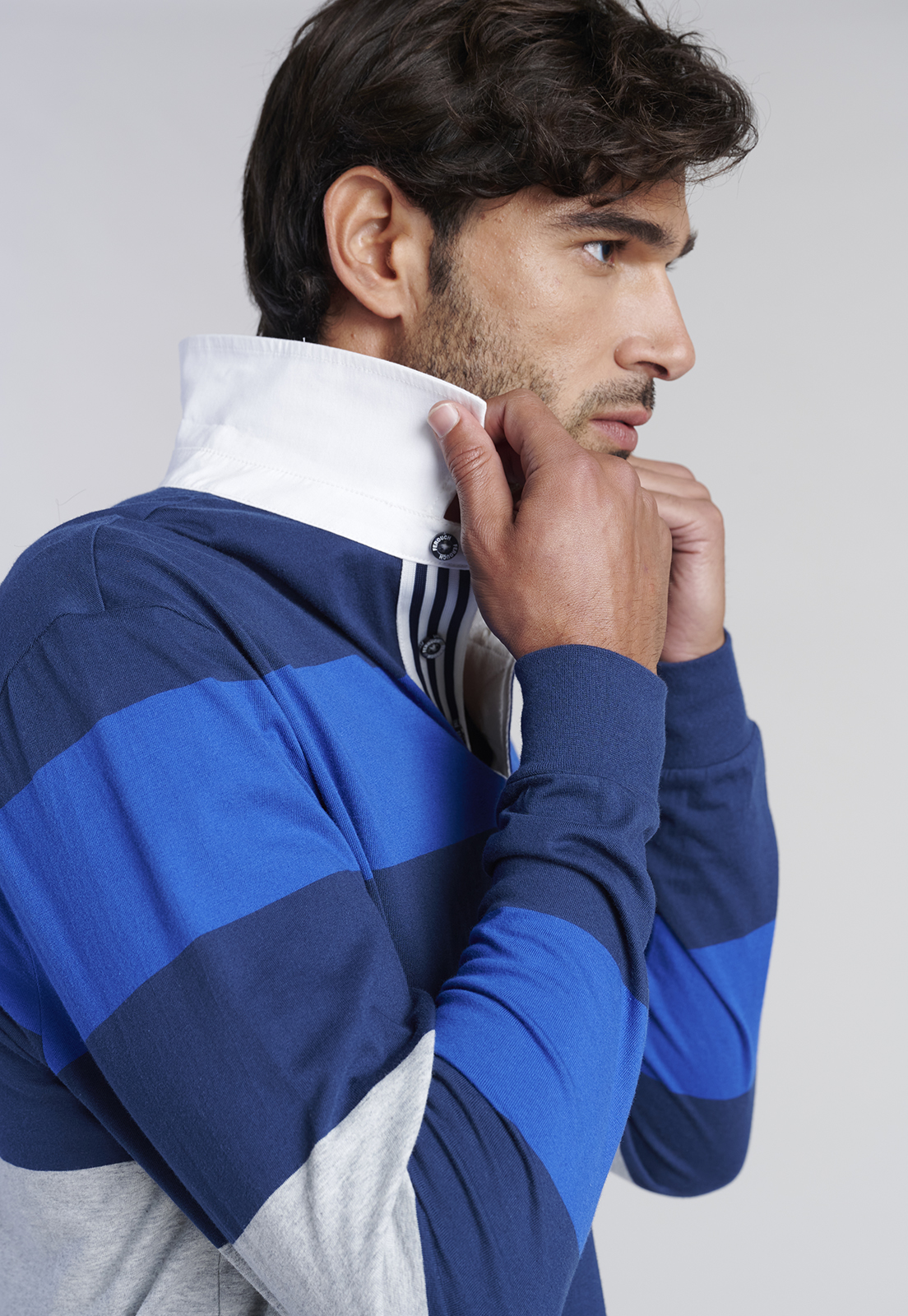 POLERA RUGBY RAYAS NEWARK NAVY - 5