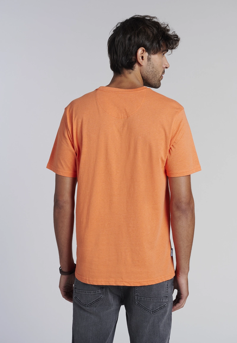 POLERA BOLSILLO HOUSTON ORANGE MELANGE - 4