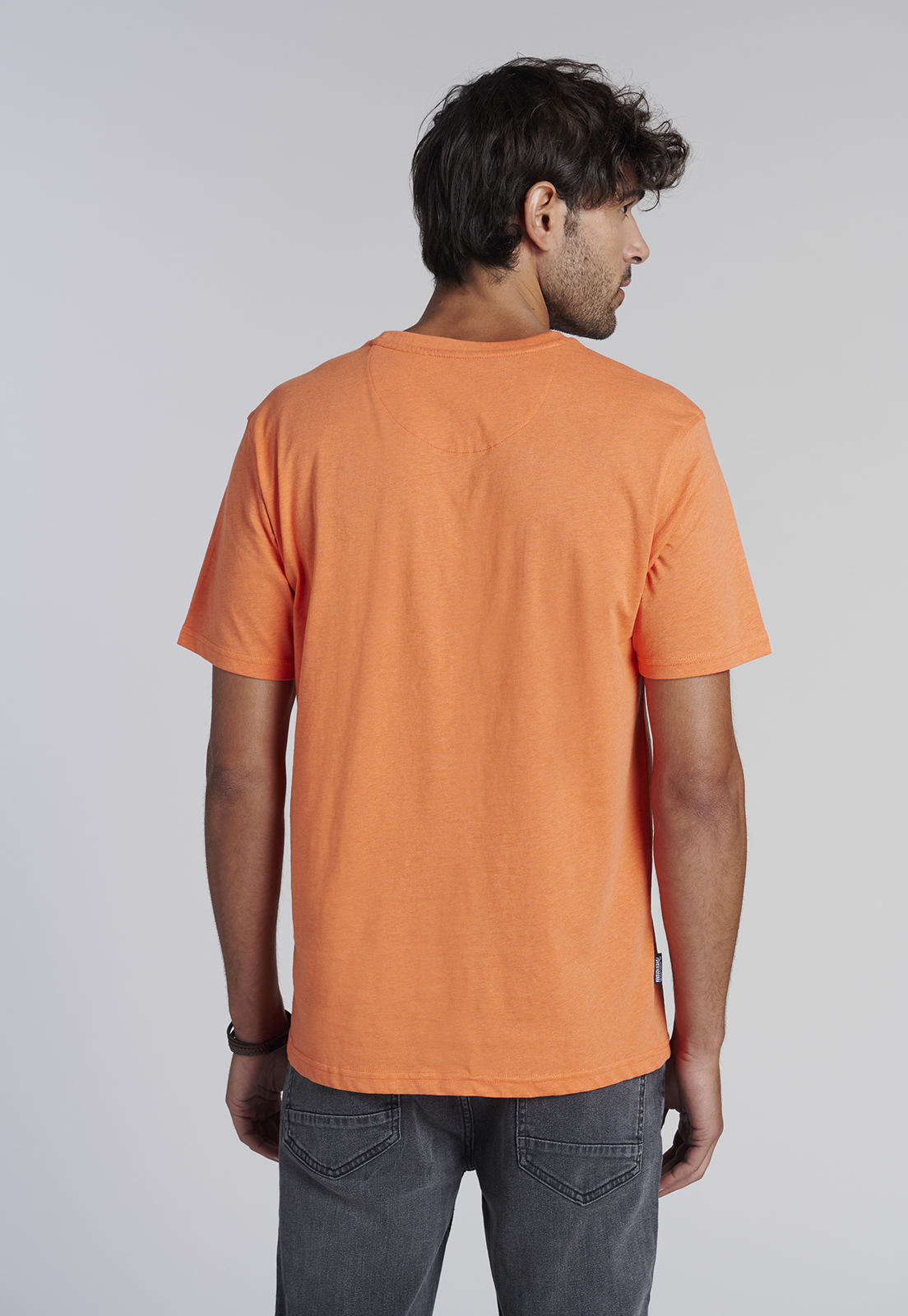 POLERA BOLSILLO HOUSTON ORANGE MELANGE - 4