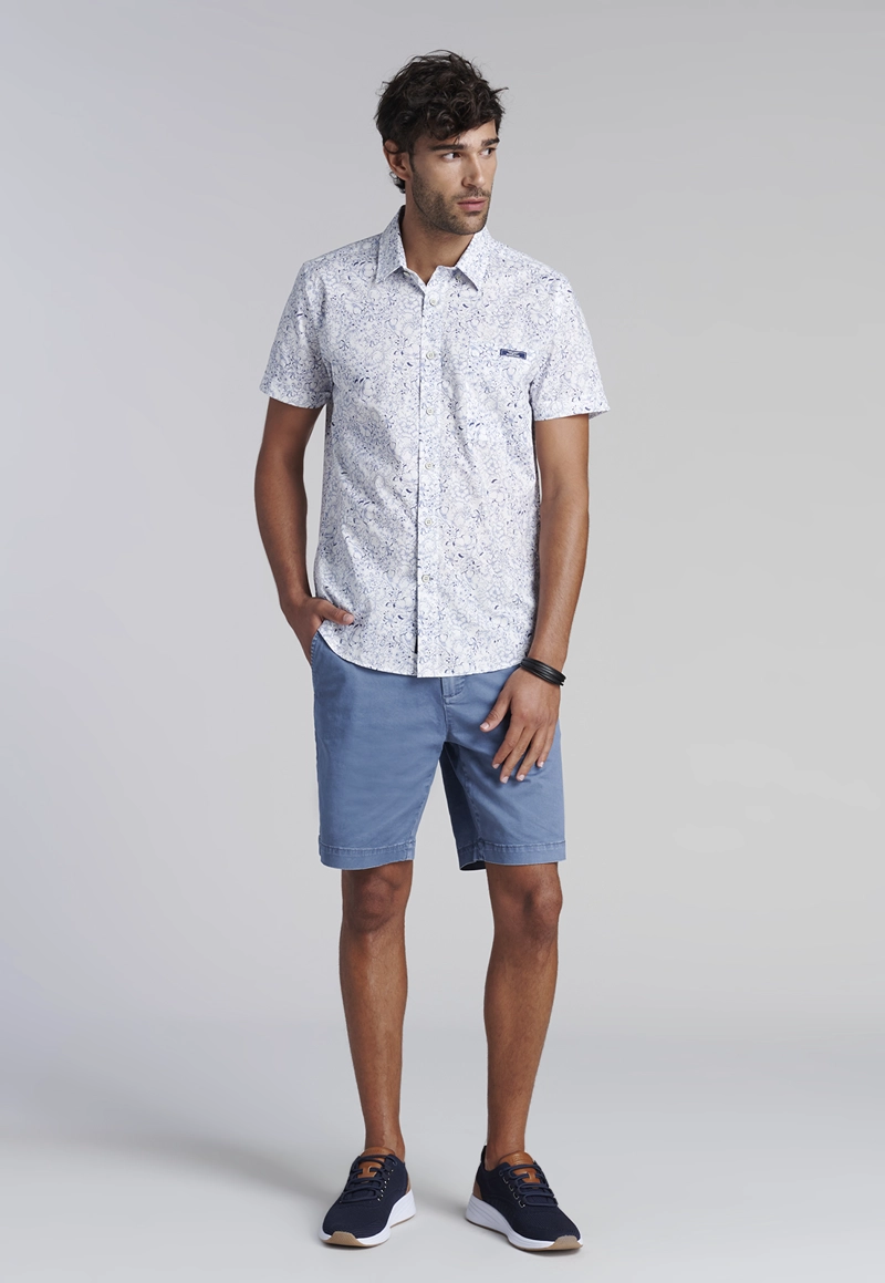 CAMISA ESTAMPADA HAWAI FJ BLUE - 2