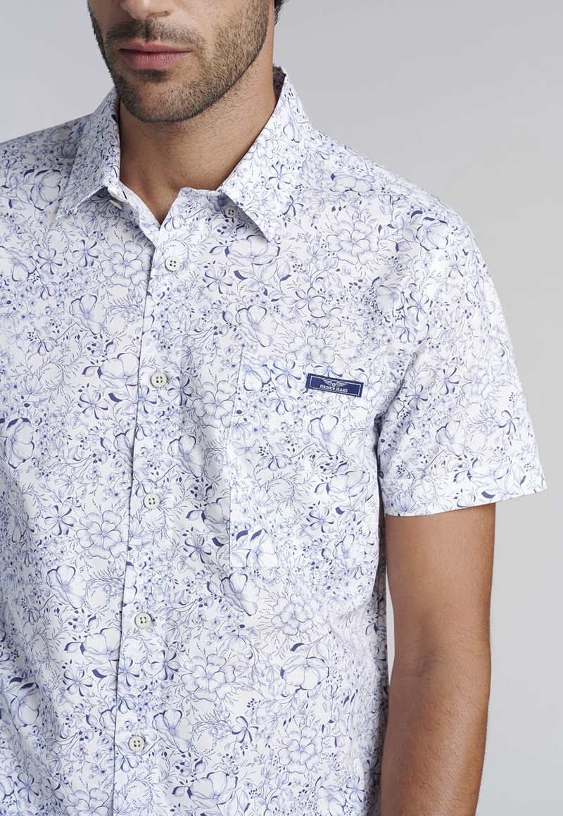 CAMISA ESTAMPADA HAWAI FJ BLUE - 3