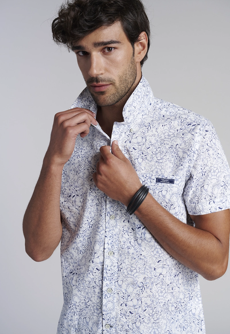CAMISA ESTAMPADA HAWAI FJ BLUE - 5