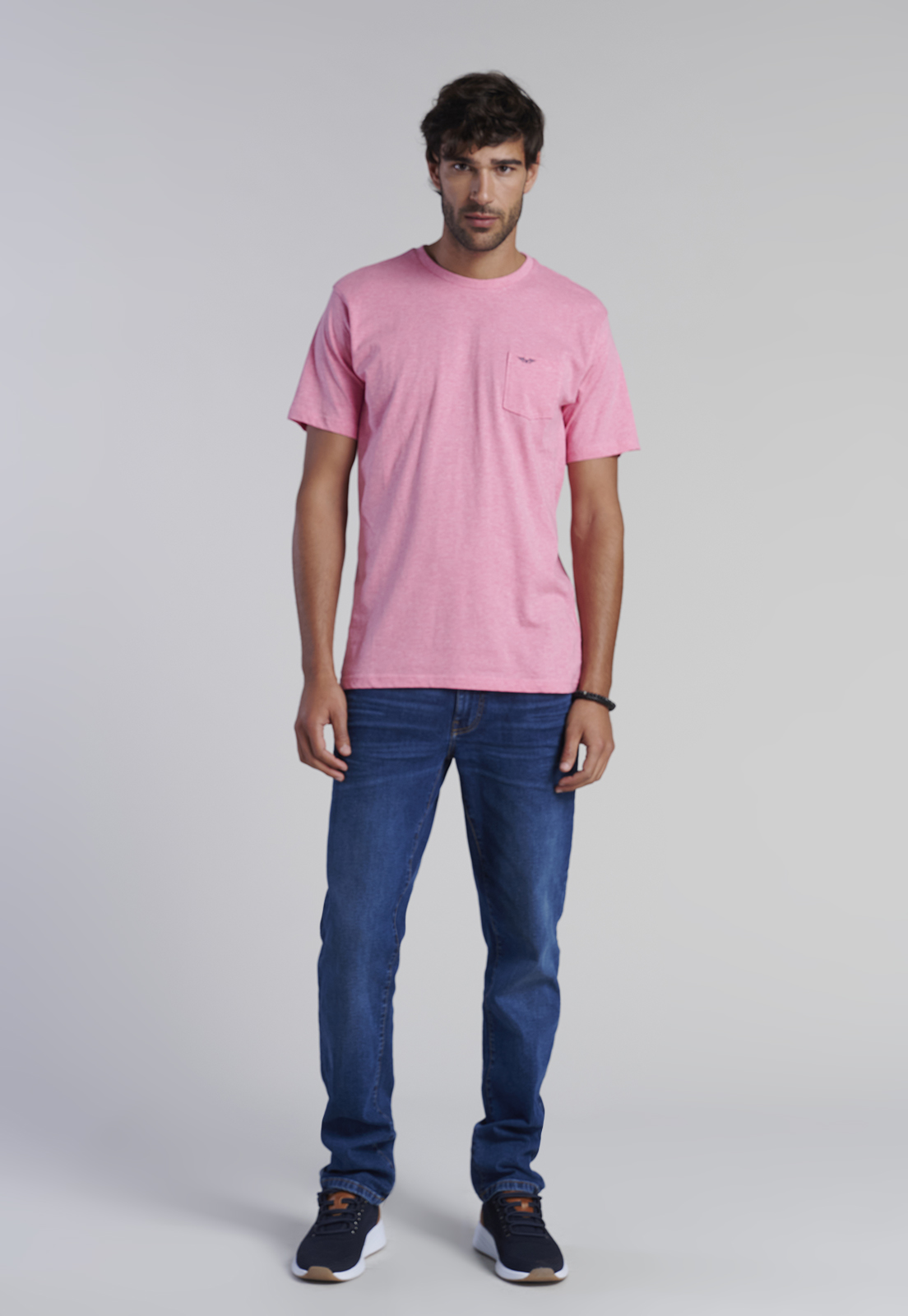 POLERA BOLSILLO HOUSTON FUCSIA MELAN - 2