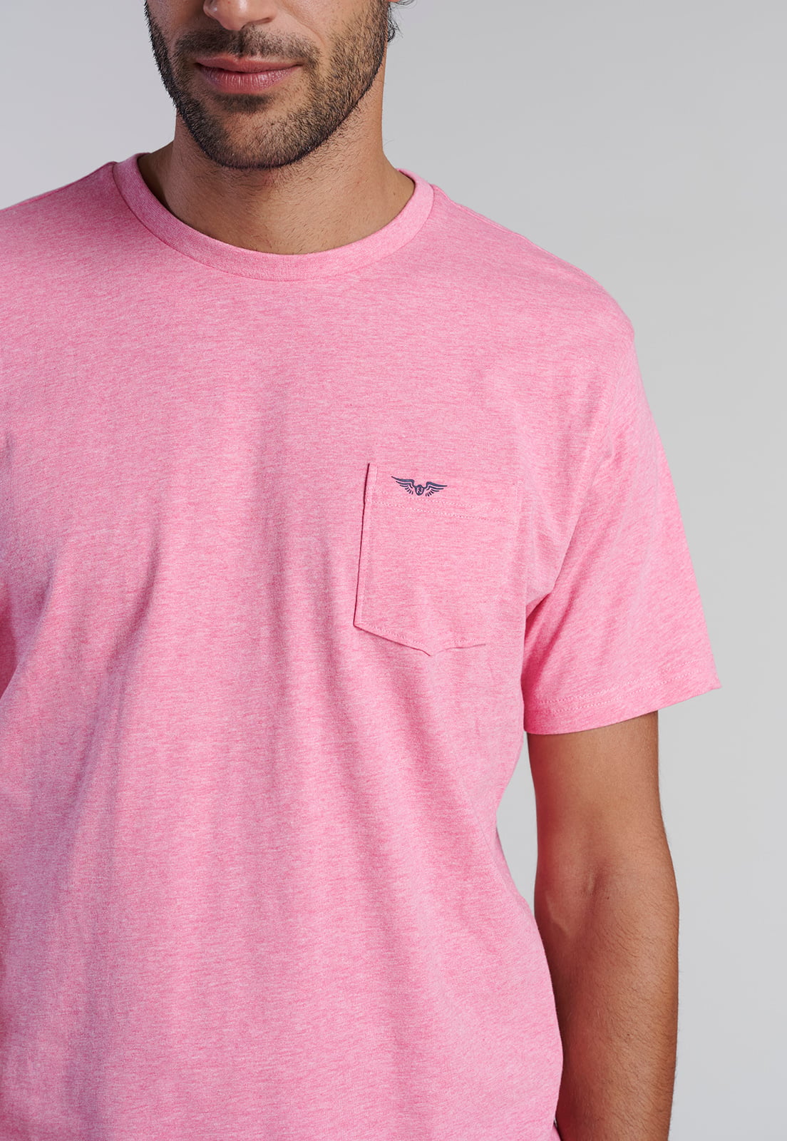 POLERA BOLSILLO HOUSTON FUCSIA MELAN - 3