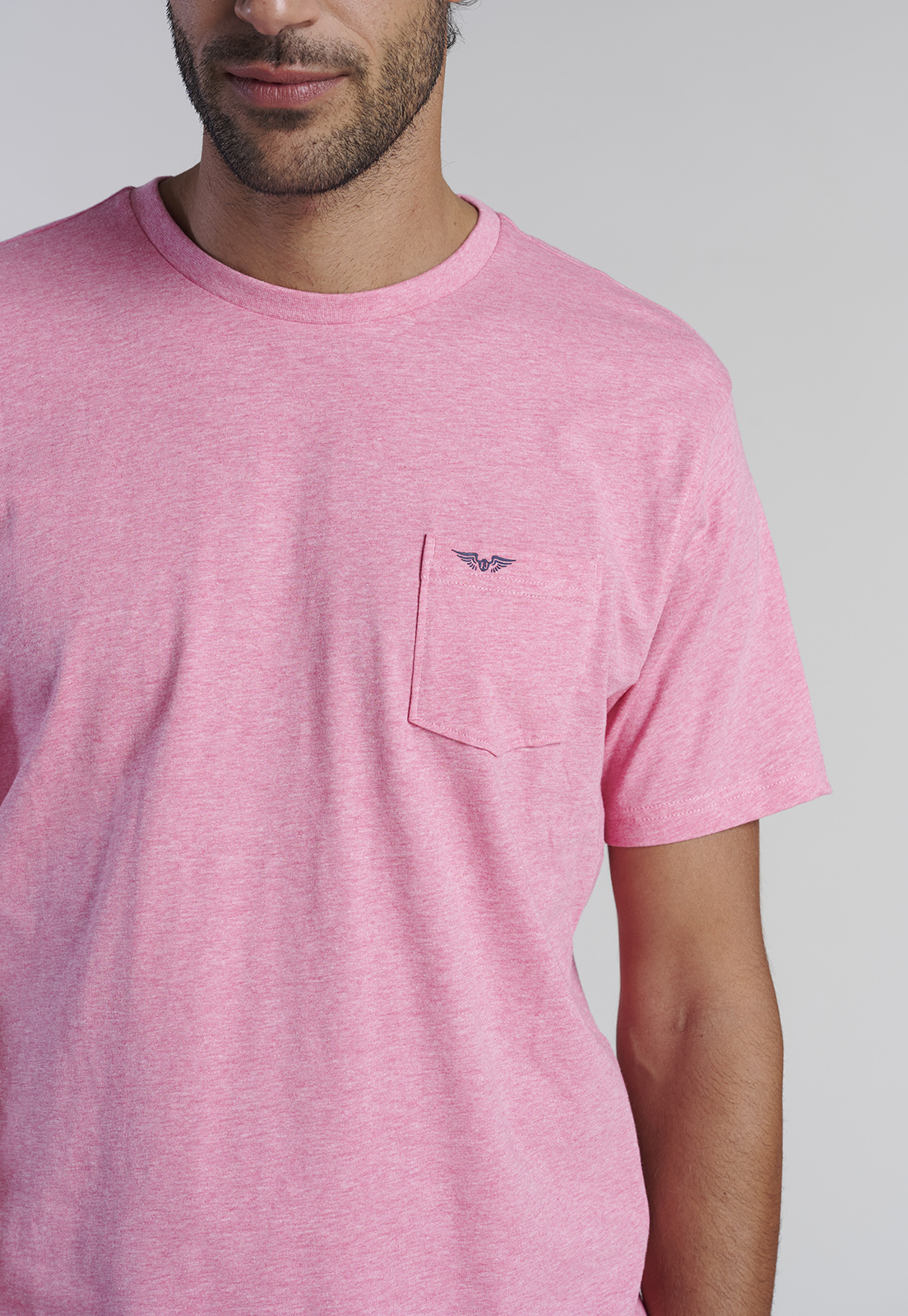 POLERA BOLSILLO HOUSTON FUCSIA MELAN - 3