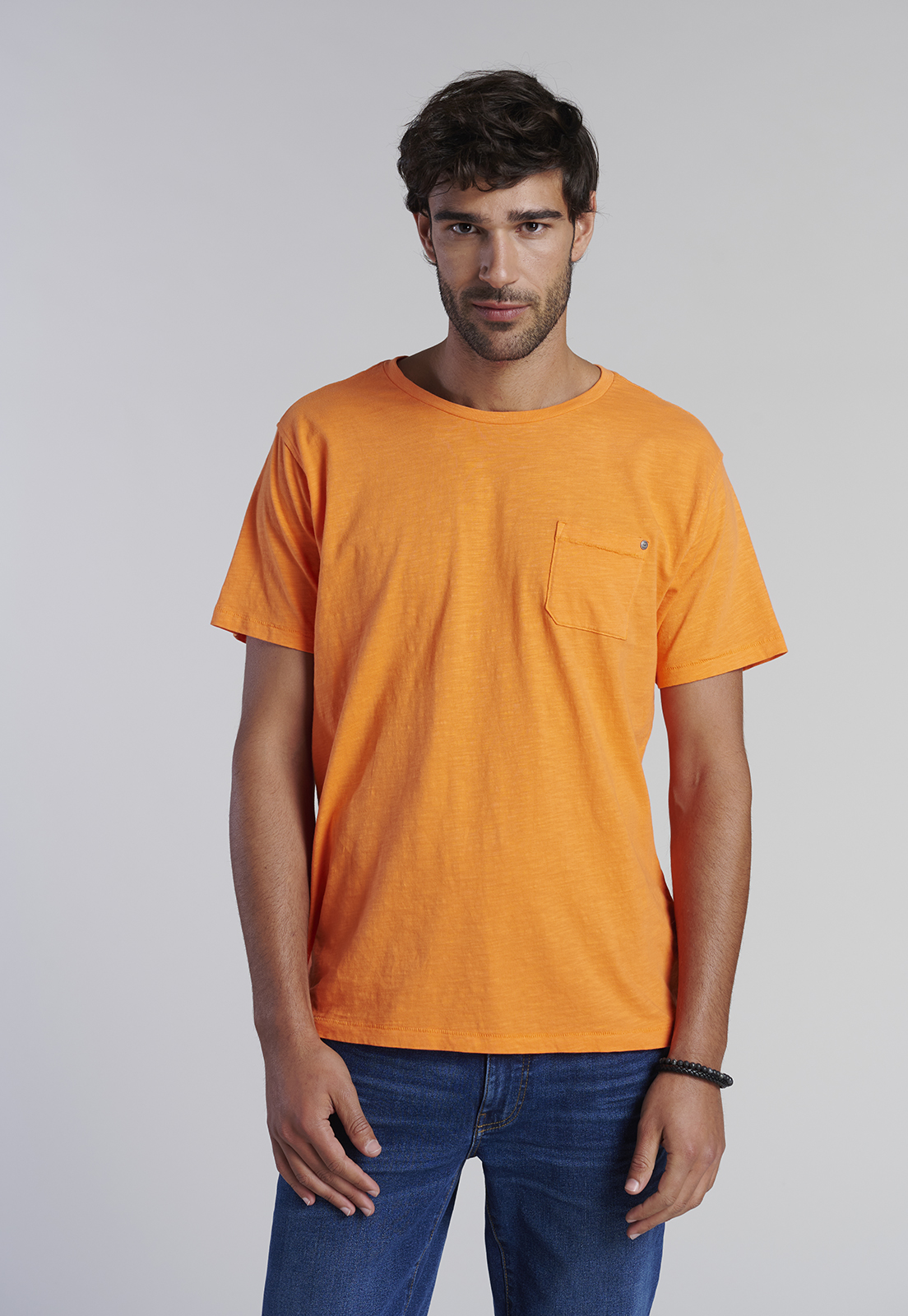 POLERA BOLSILLO BOSTON ORANGE - 1