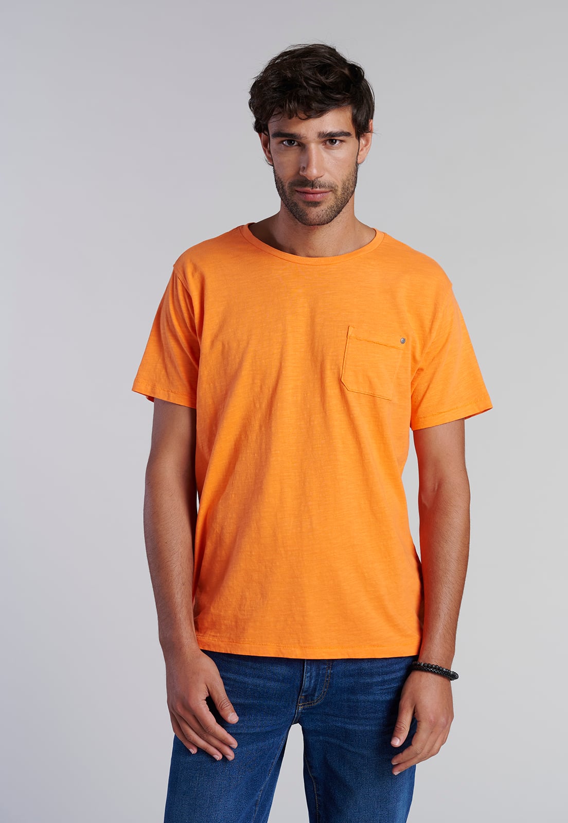 POLERA BOLSILLO BOSTON ORANGE - 1