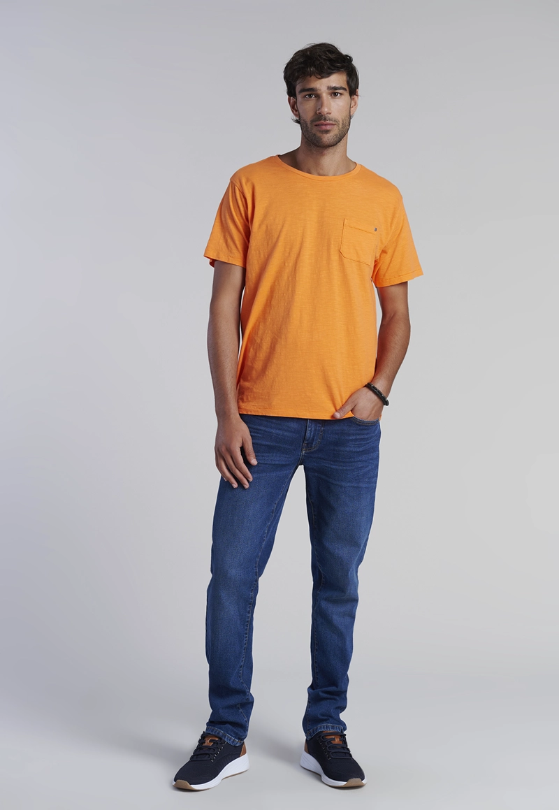 POLERA BOLSILLO BOSTON ORANGE - 2