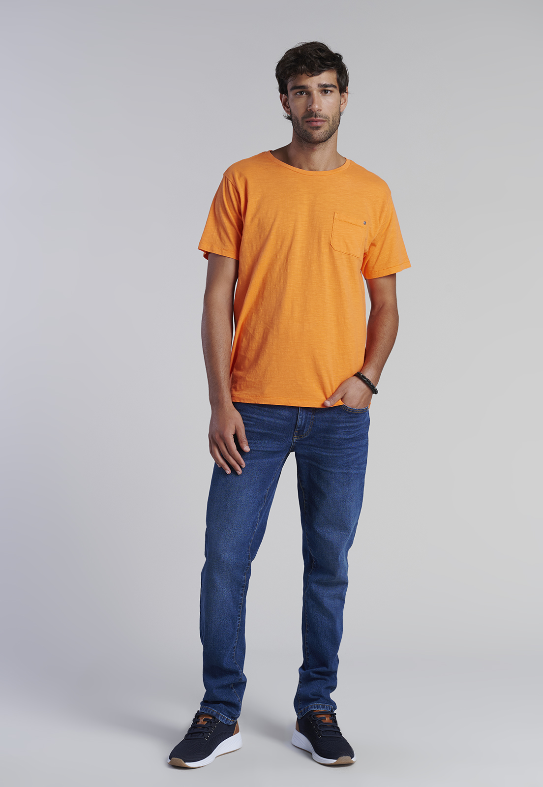 POLERA BOLSILLO BOSTON ORANGE - 2