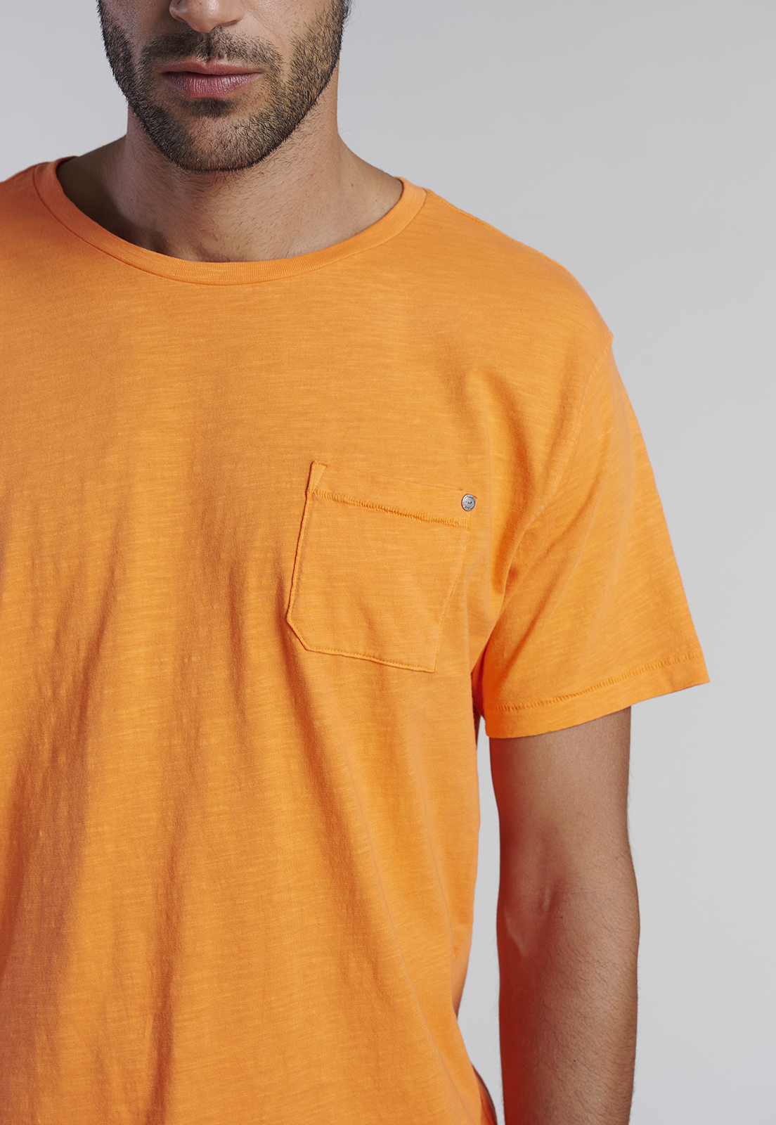 POLERA BOLSILLO BOSTON ORANGE - 3