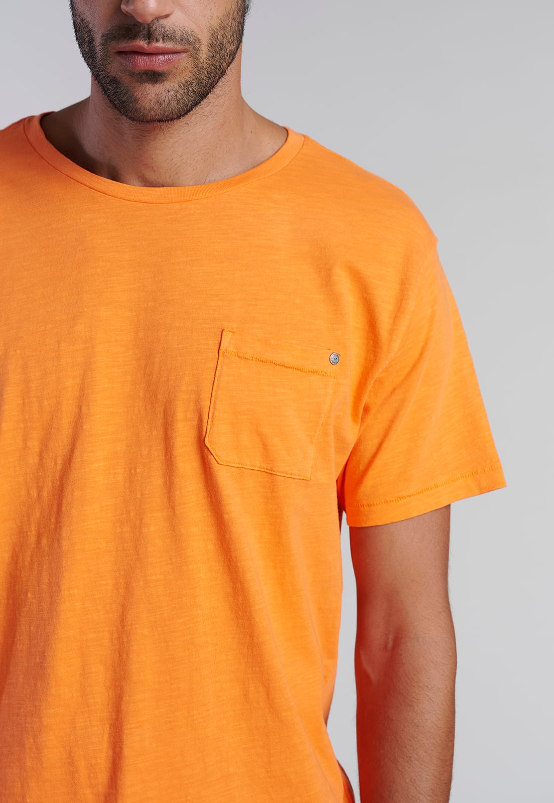 POLERA BOLSILLO BOSTON ORANGE - 3