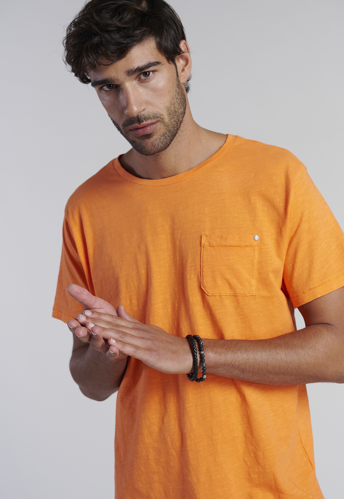 POLERA BOLSILLO BOSTON ORANGE - 5