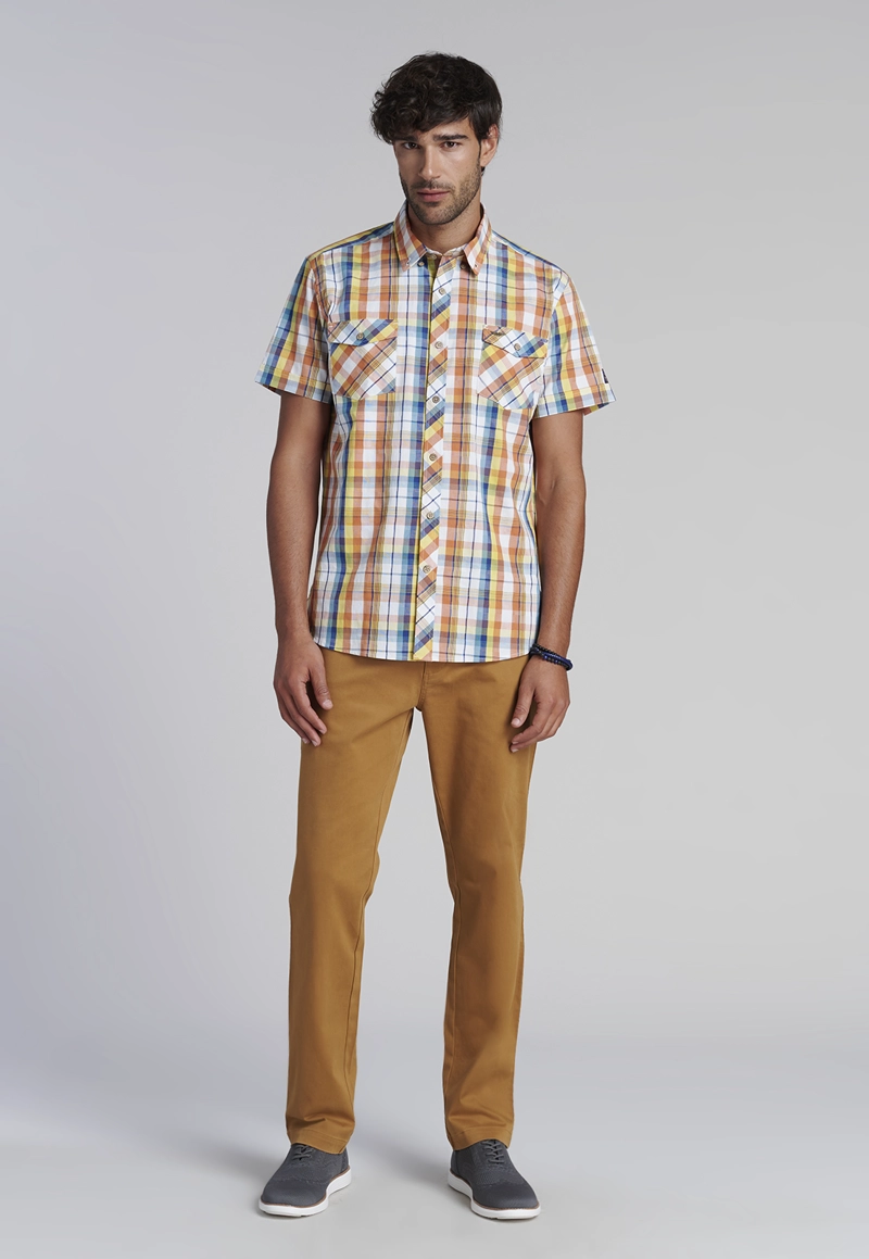 CAMISA CHECKERED  TORONTO FJ YELLOW - 2