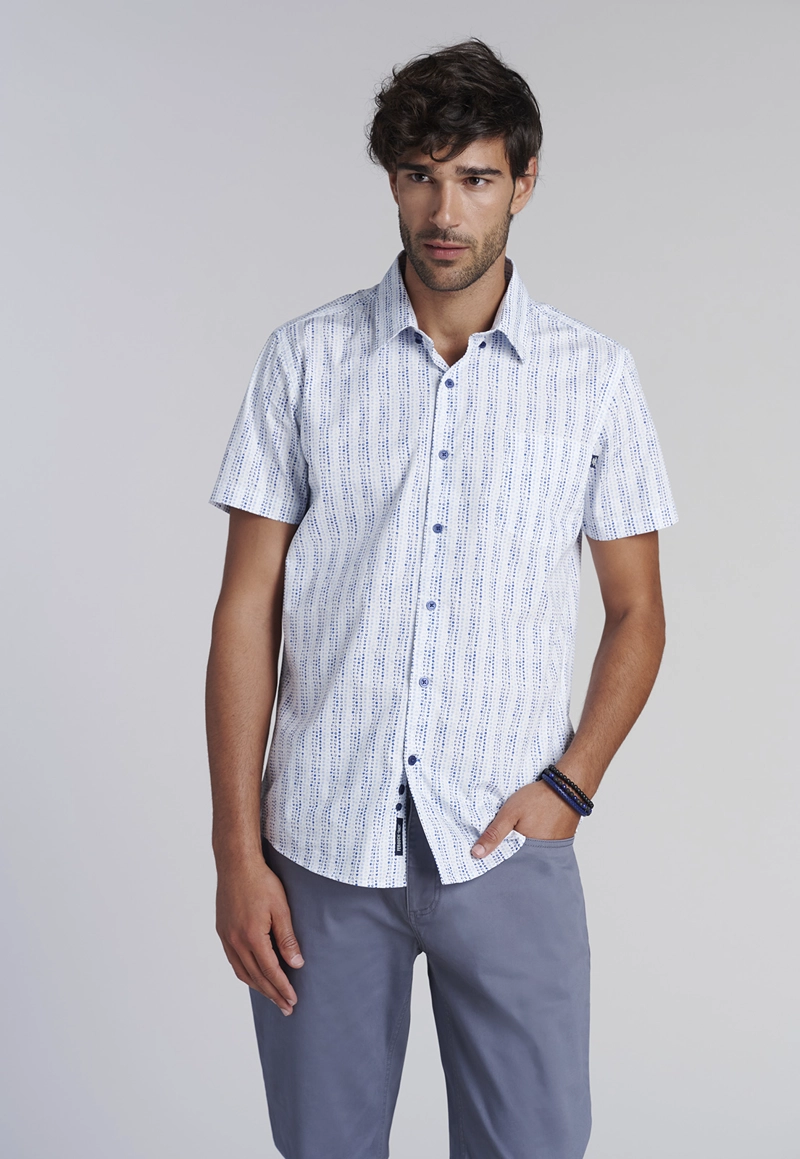 CAMISA MINI PRINT F SKY - 1