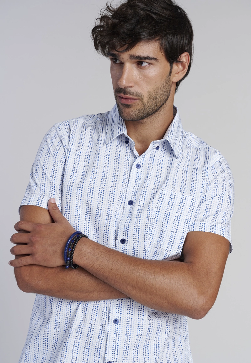 CAMISA MINI PRINT F SKY - 5