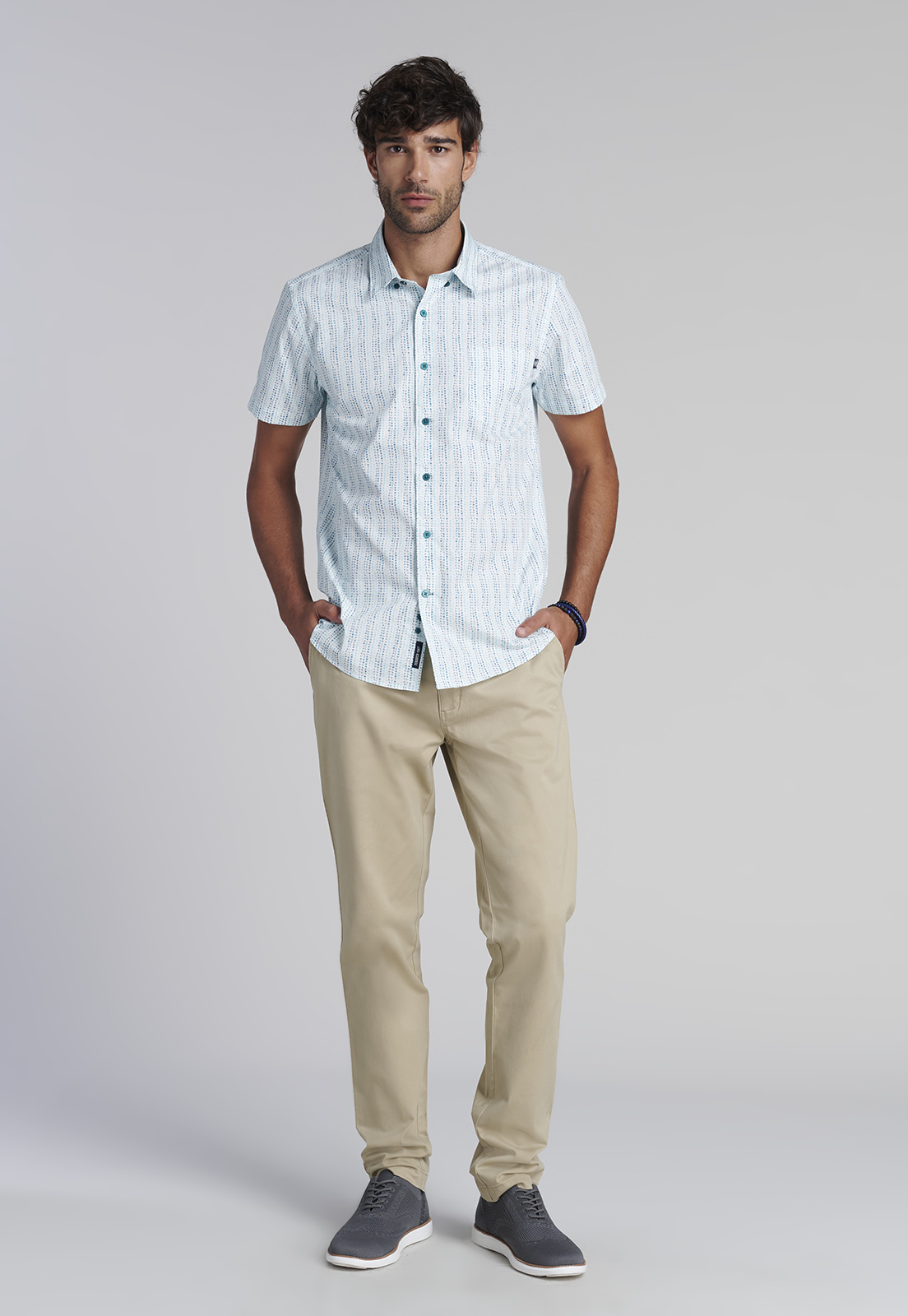 PANTALÓN L/31 TWILL SLIM KHAKI - 2