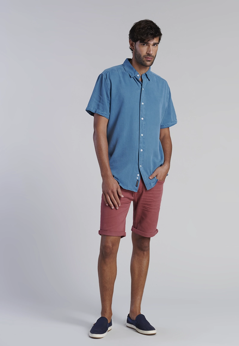CAMISA SPORT LYOCELL FJ INDIGO - 2