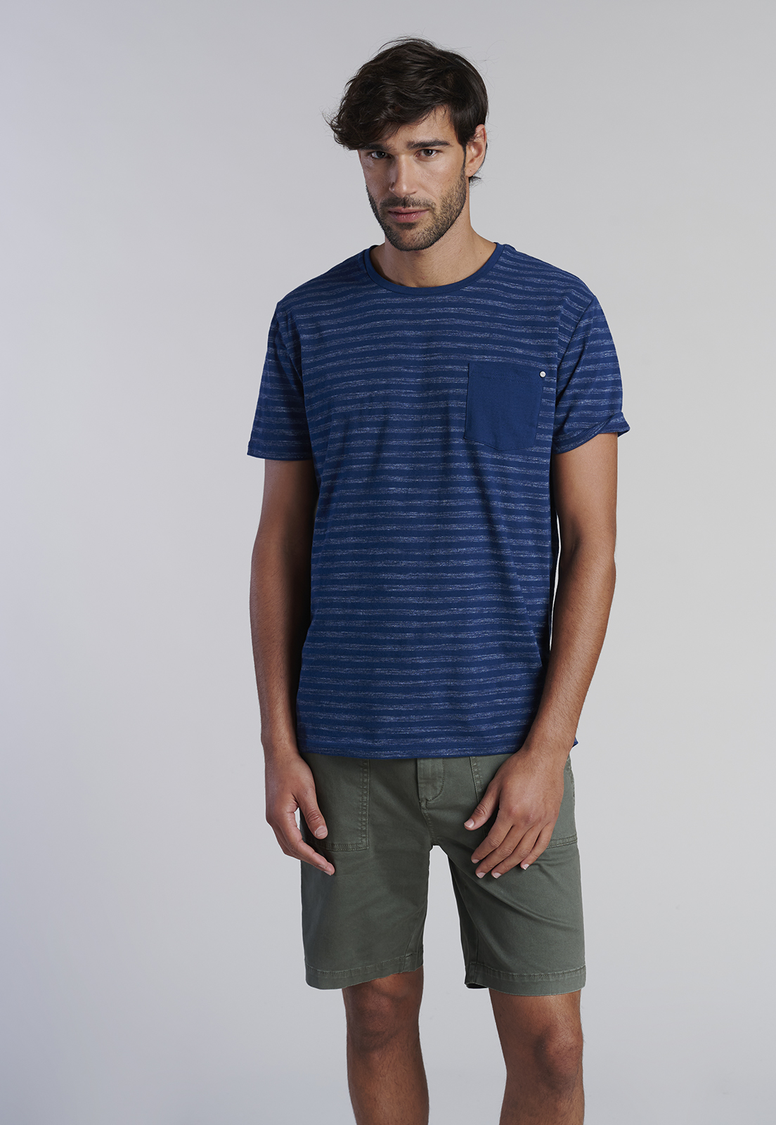 POLERA BOLSILLO IDAHO NAVY - 1