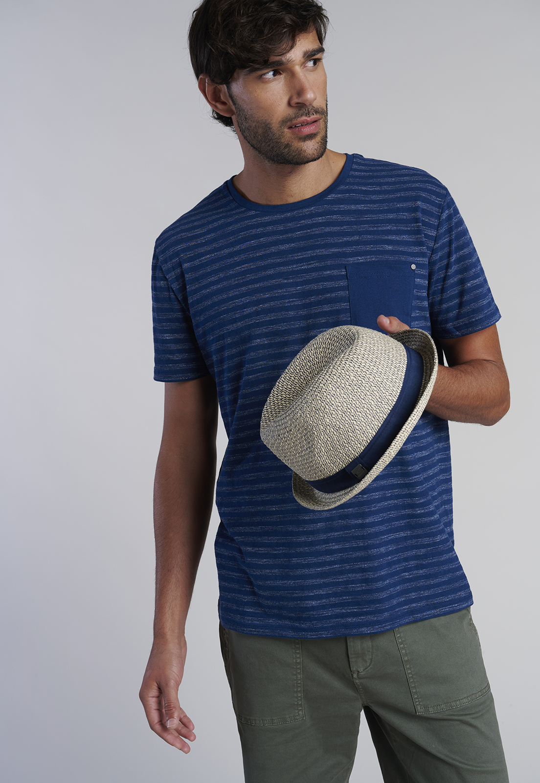 POLERA BOLSILLO IDAHO NAVY - 5