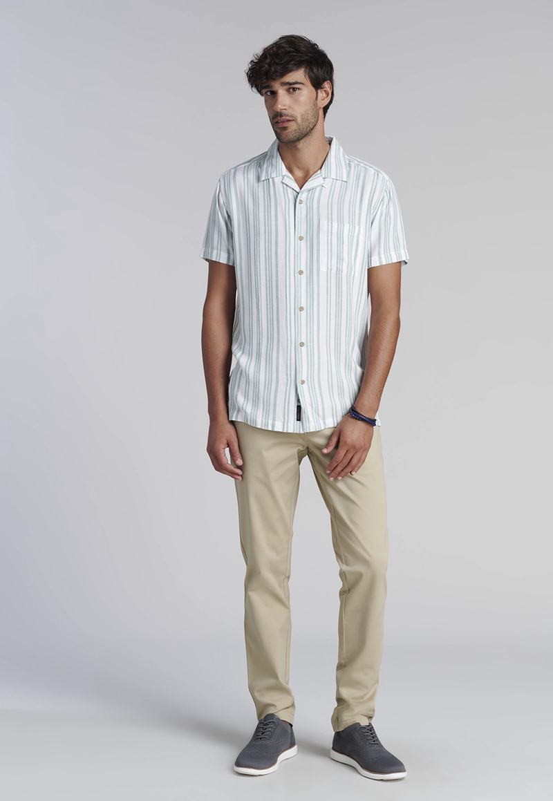 CAMISA LISTADA SPORT FJ GREEN - 2