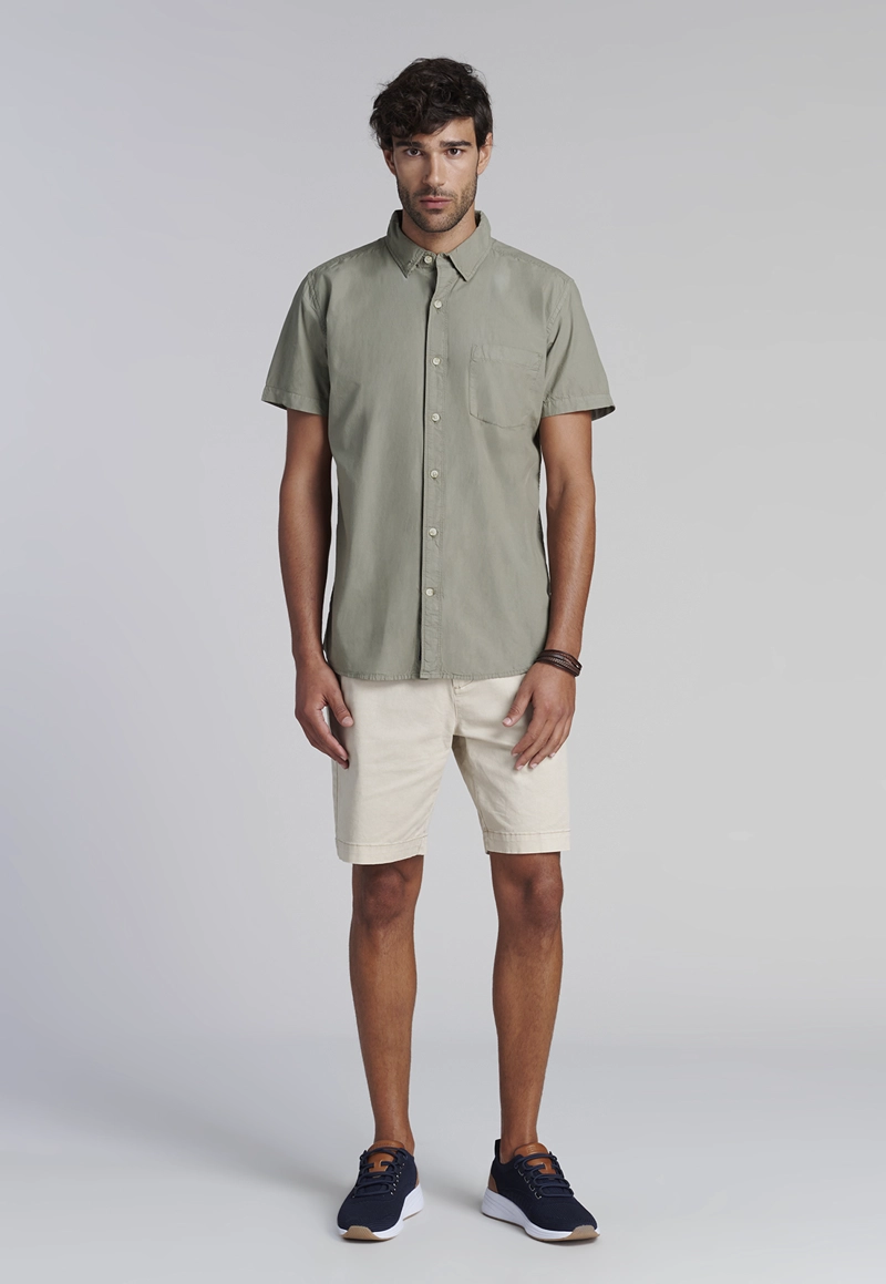 CAMISA GARMENT DYED FJ MILITARY - 2