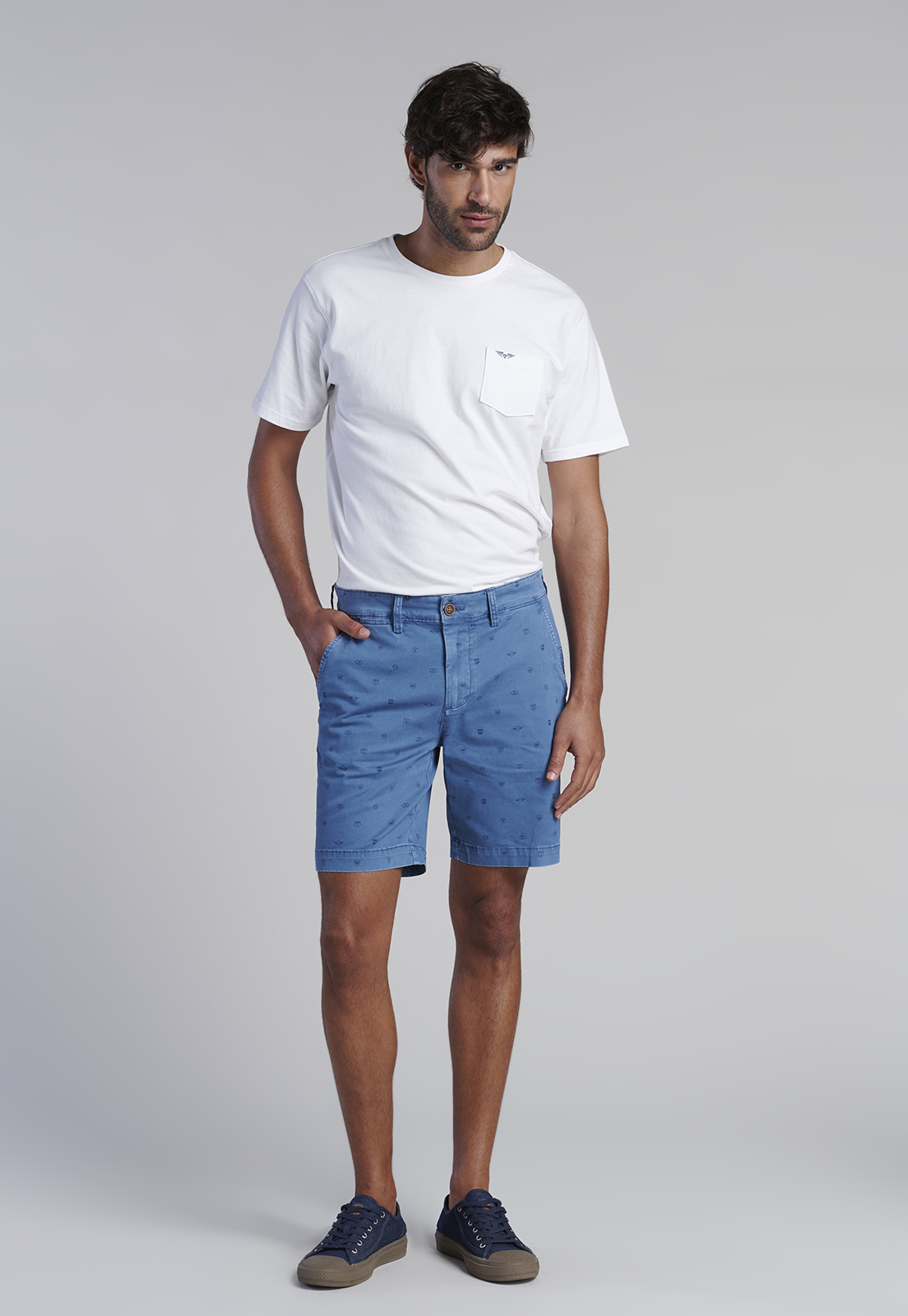 BERMUDA ALGODÓN HOMBRE FEROUCH INDIGO 251301Y0049 RICHMOND F - 2