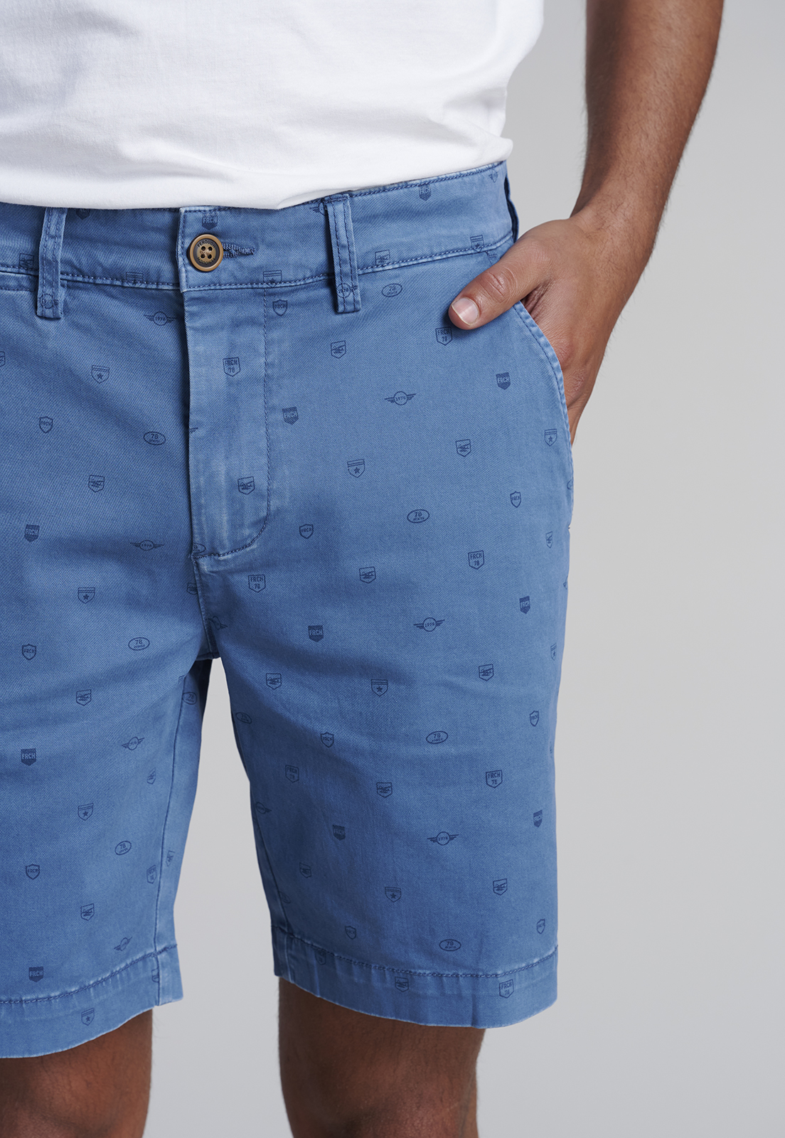 BERMUDA ALGODÓN HOMBRE FEROUCH INDIGO 251301Y0049 RICHMOND F - 3