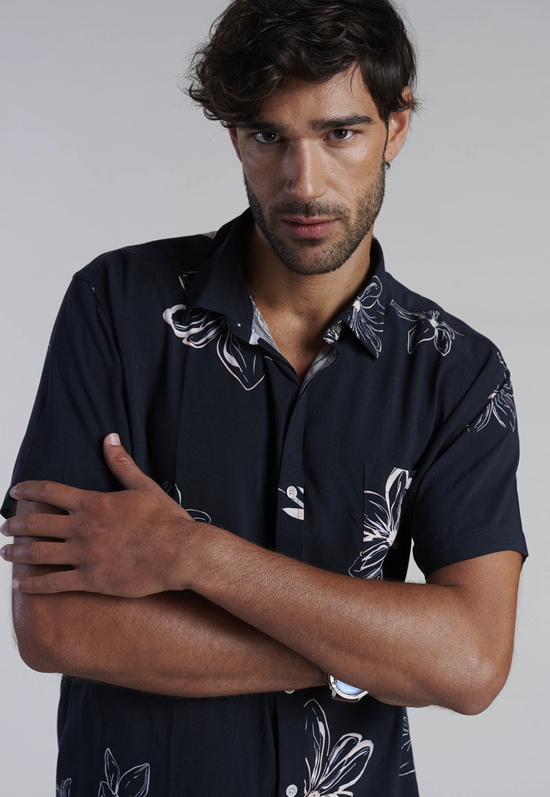 CAMISA ESTAMPADA DENVER FJ BLACK - 5