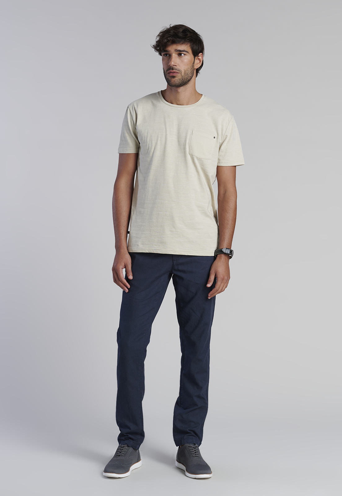 POLERA BOLSILLO IDAHO SAND - 2