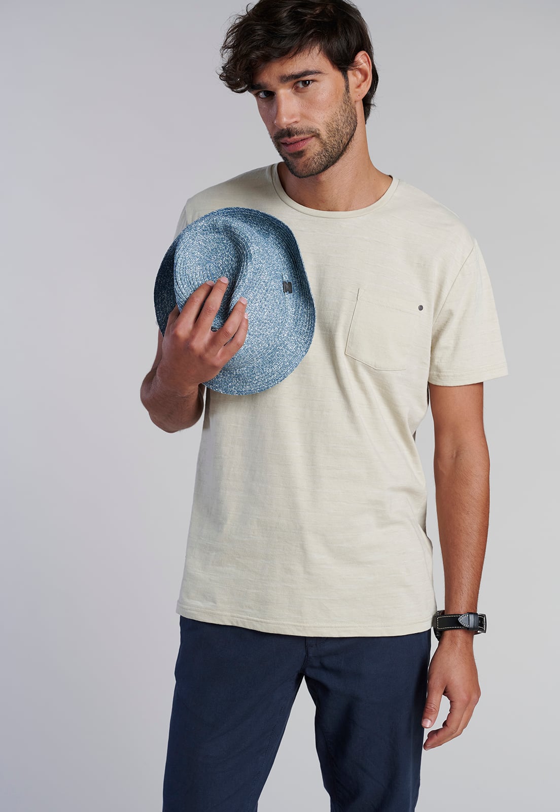 POLERA BOLSILLO IDAHO SAND - 5