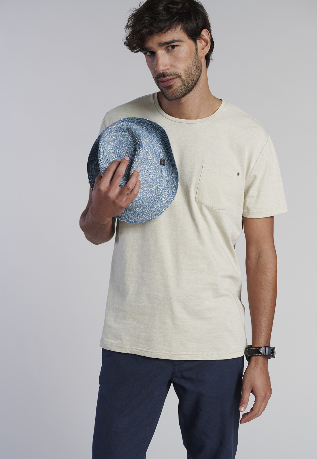POLERA BOLSILLO IDAHO SAND - 5