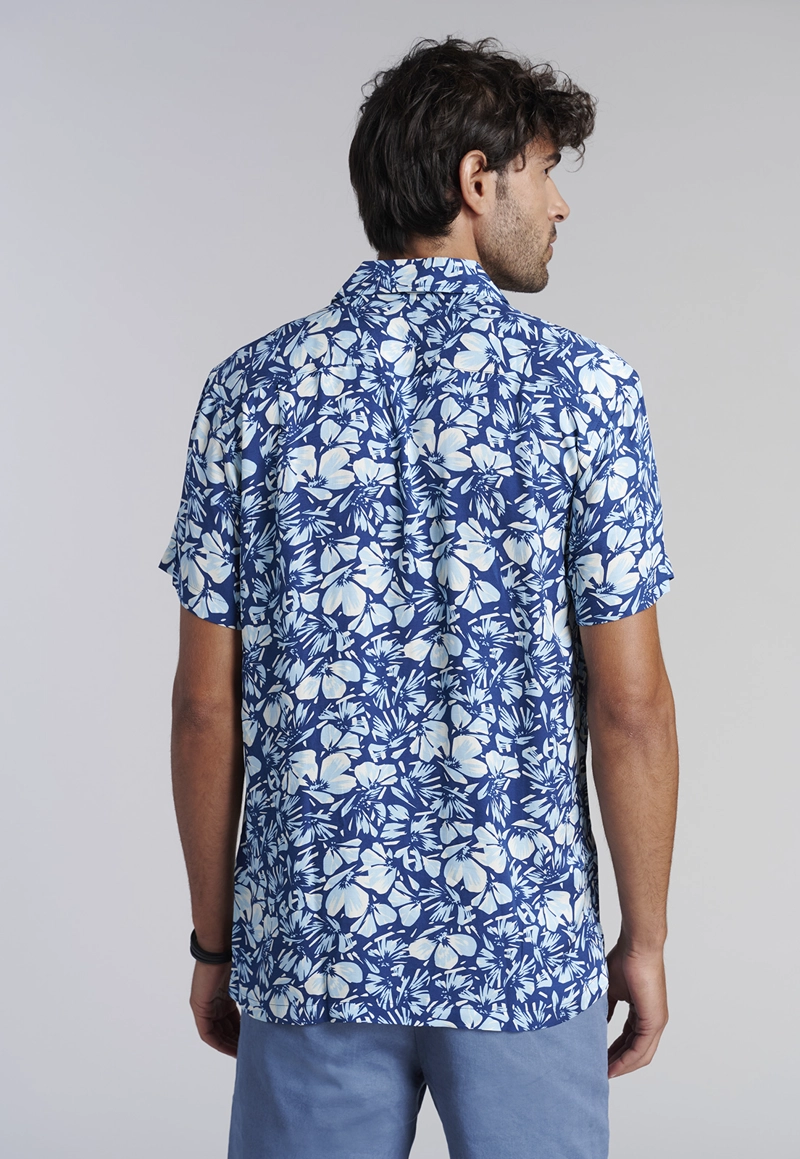 CAMISA ESTAMPADA IRVING FJ INDIGO - 4
